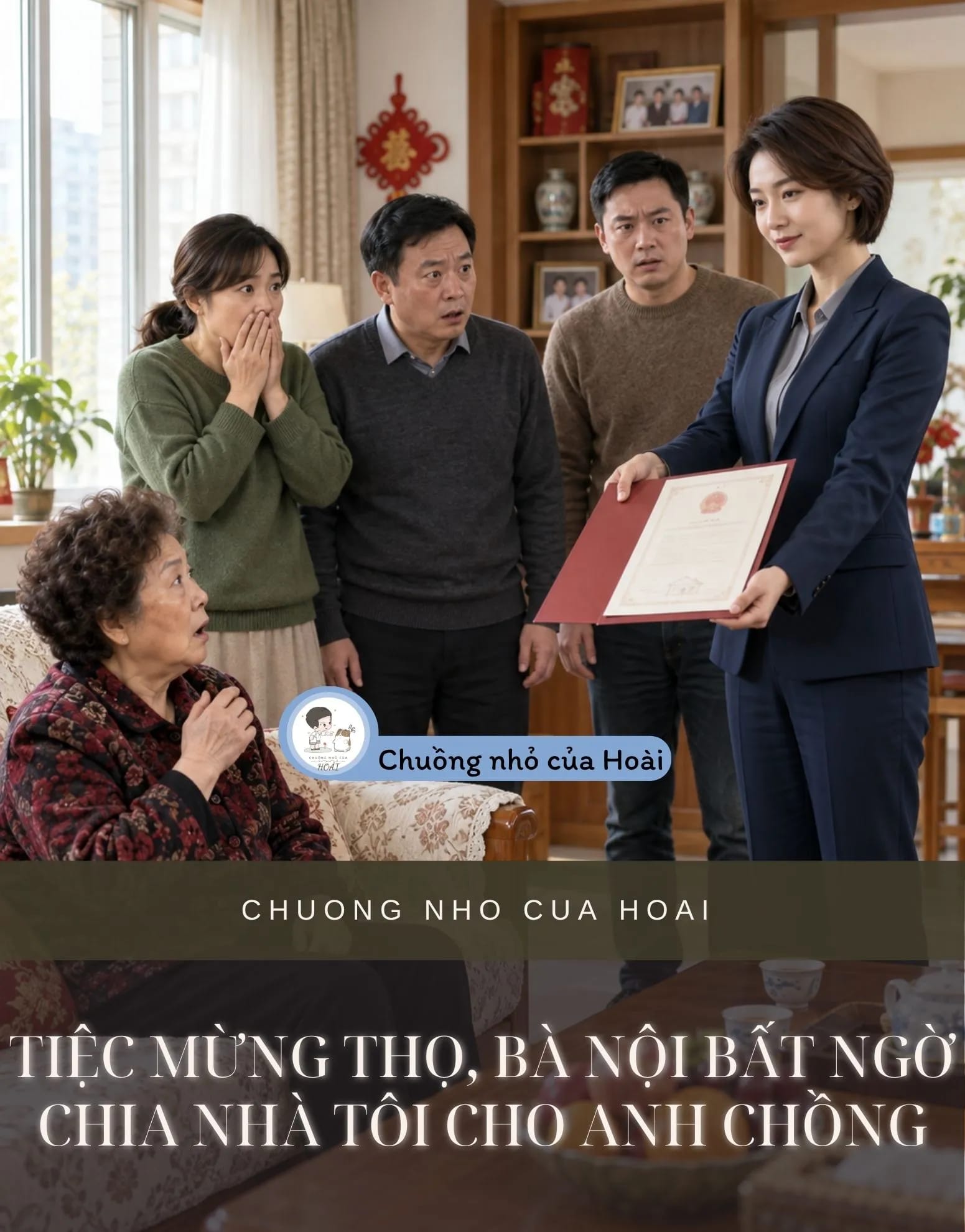 Ảnh bìa TIỆC MỪNG THỌ, BÀ NỘI BẤT NGỜ CHIA NHÀ TÔI CHO ANH CHỒNG