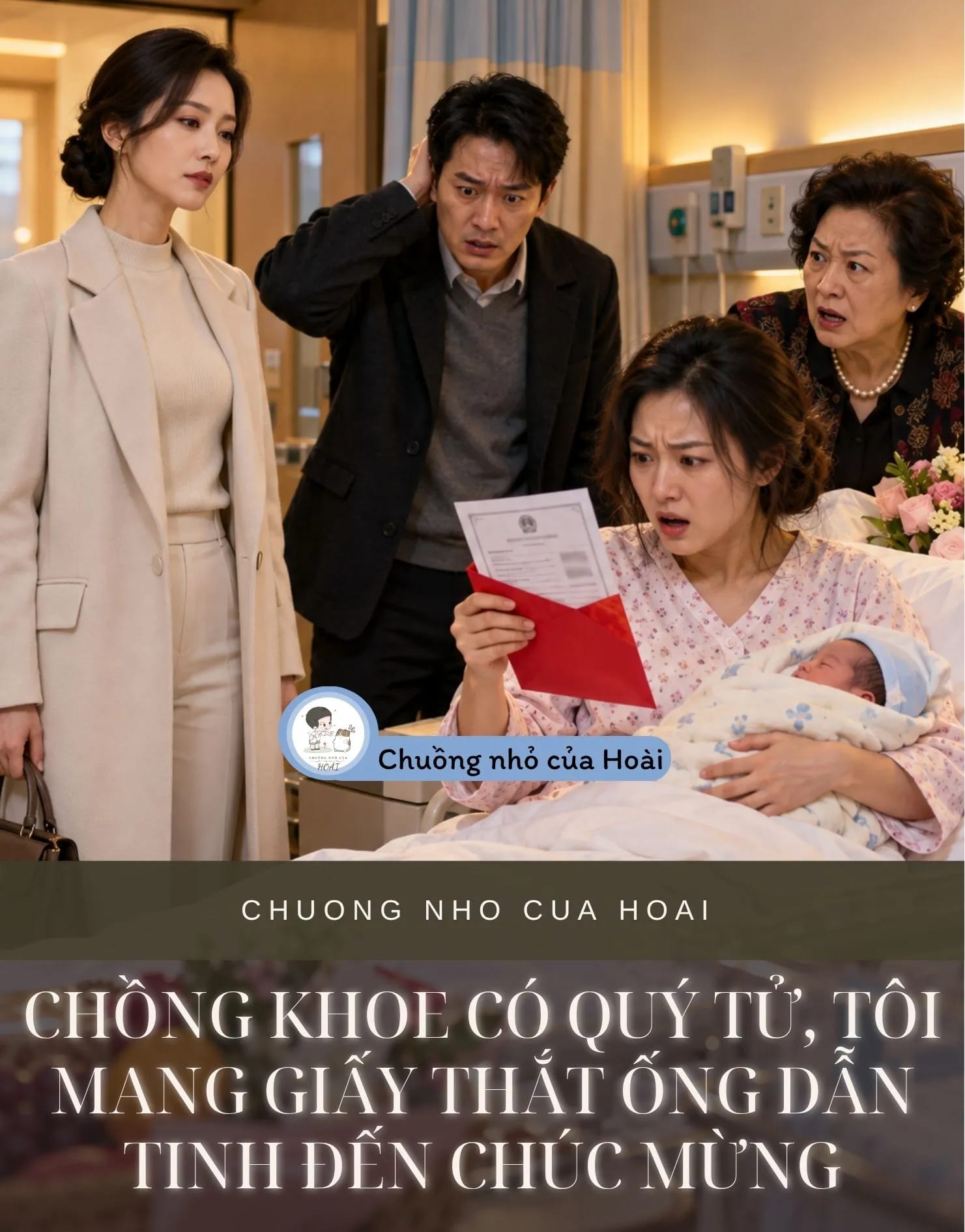 Ảnh bìa CHỒNG KHOE CÓ QUÝ TỬ, TÔI MANG GIẤY THẮT ỐNG DẪN TINH ĐẾN CHÚC MỪNG
