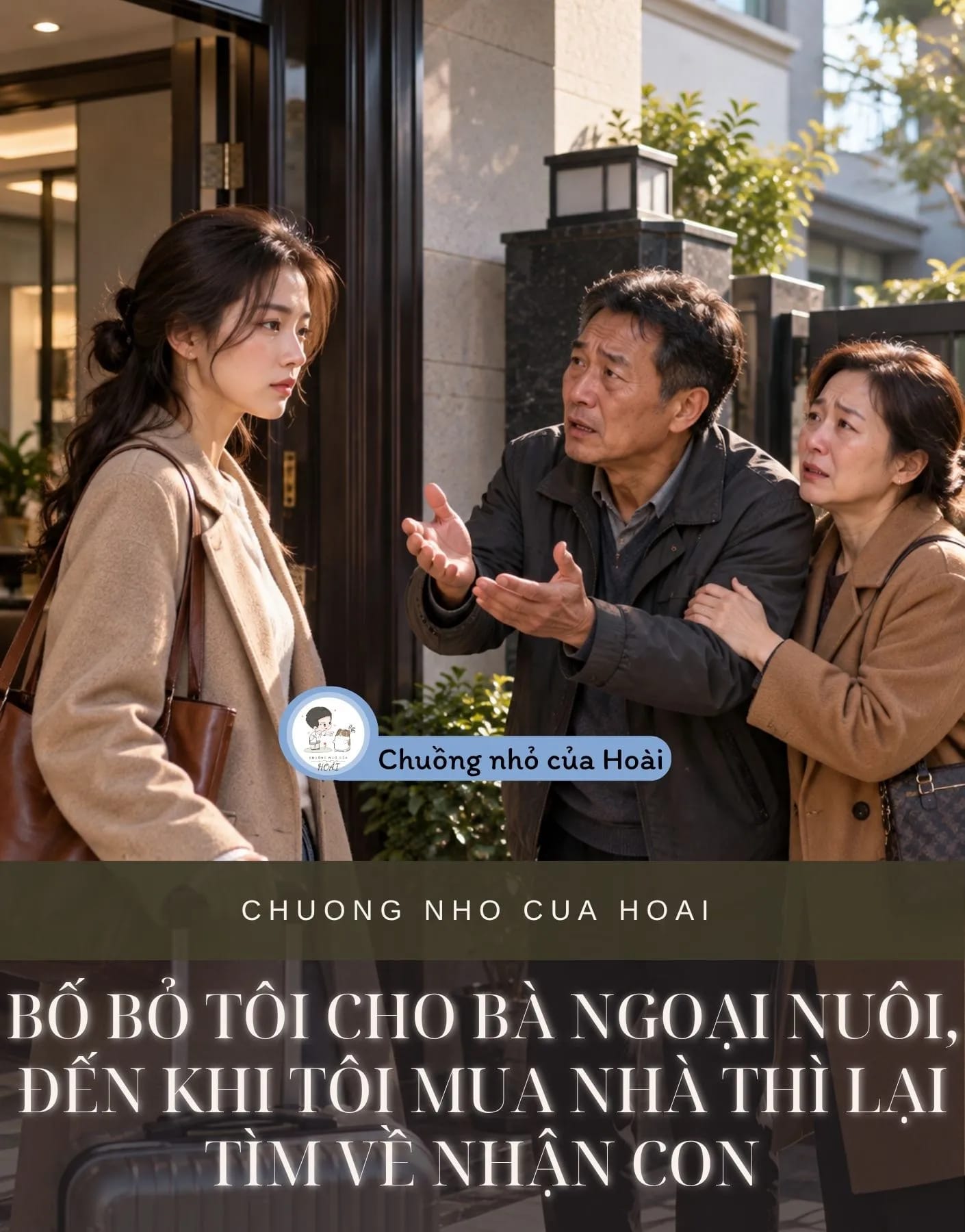 Ảnh bìa BỐ BỎ TÔI CHO BÀ NGOẠI NUÔI, ĐẾN KHI TÔI MUA NHÀ THÌ LẠI TÌM VỀ NHẬN CON