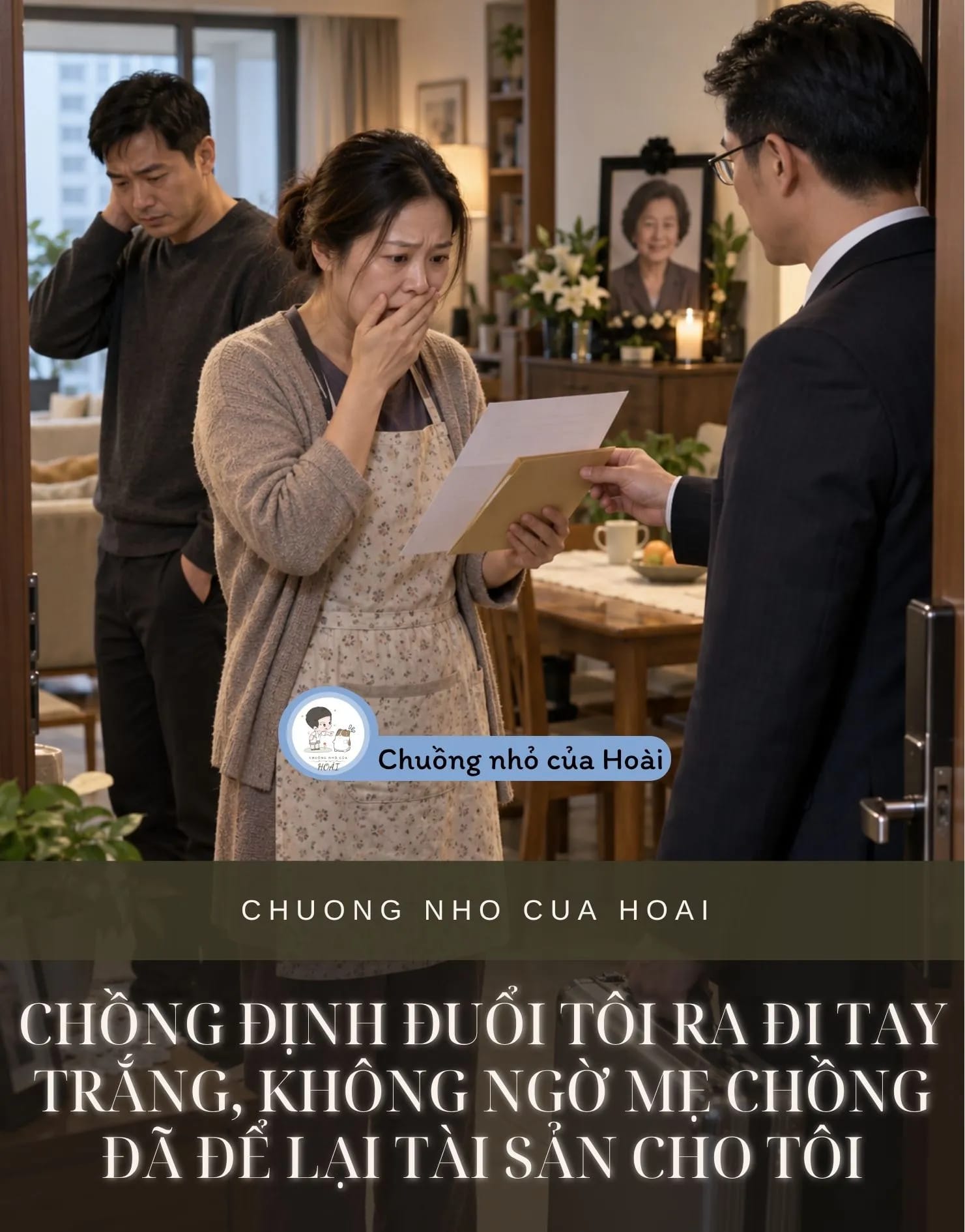 Ảnh bìa CHỒNG ĐỊNH ĐUỔI TÔI RA ĐI TAY TRẮNG, KHÔNG NGỜ MẸ CHỒNG ĐÃ ĐỂ LẠI TÀI SẢN CHO TÔI