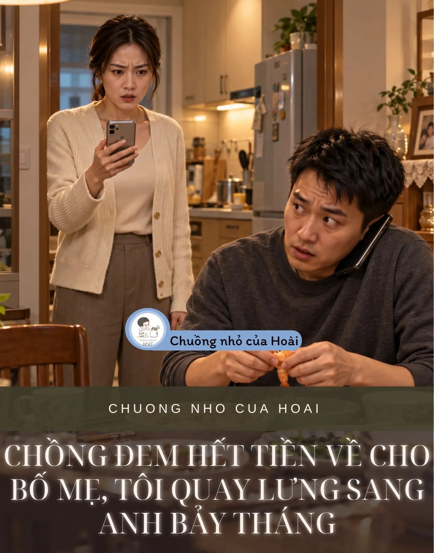 Ảnh bìa CHỒNG ĐEM HẾT TIỀN VỀ CHO BỐ MẸ, TÔI QUAY LƯNG SANG ANH BẢY THÁNG