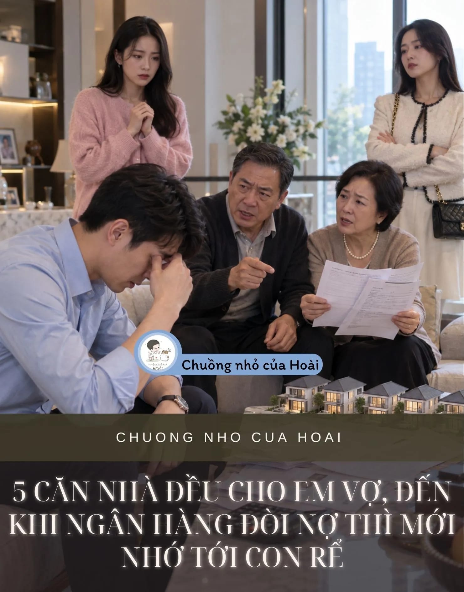 Ảnh bìa 5 CĂN NHÀ ĐỀU CHO EM VỢ, ĐẾN KHI NGÂN HÀNG ĐÒI NỢ THÌ MỚI NHỚ TỚI CON RỂ