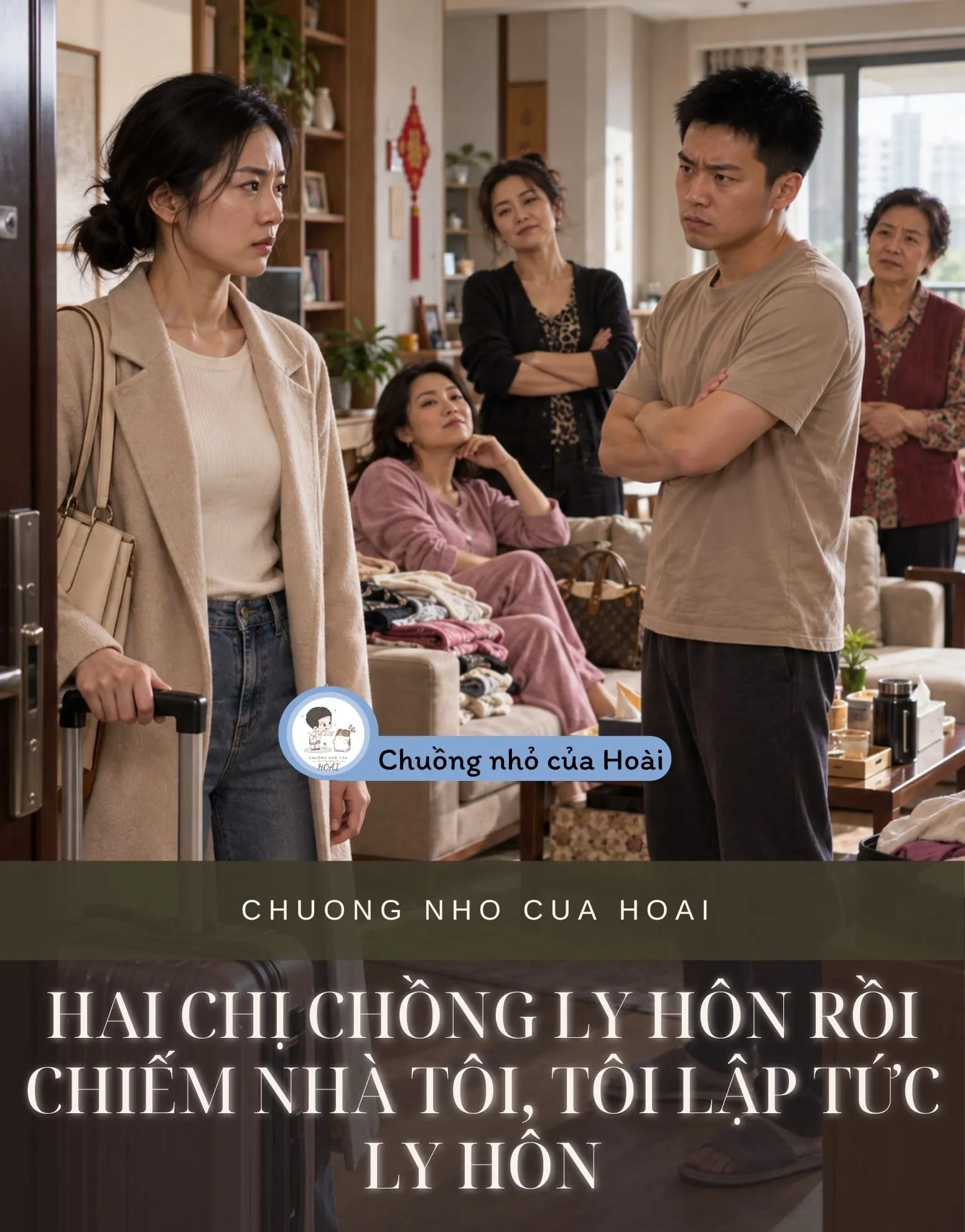 Ảnh bìa HAI CHỊ CHỒNG LY HÔN RỒI CHIẾM NHÀ TÔI, TÔI LẬP TỨC LY HÔN