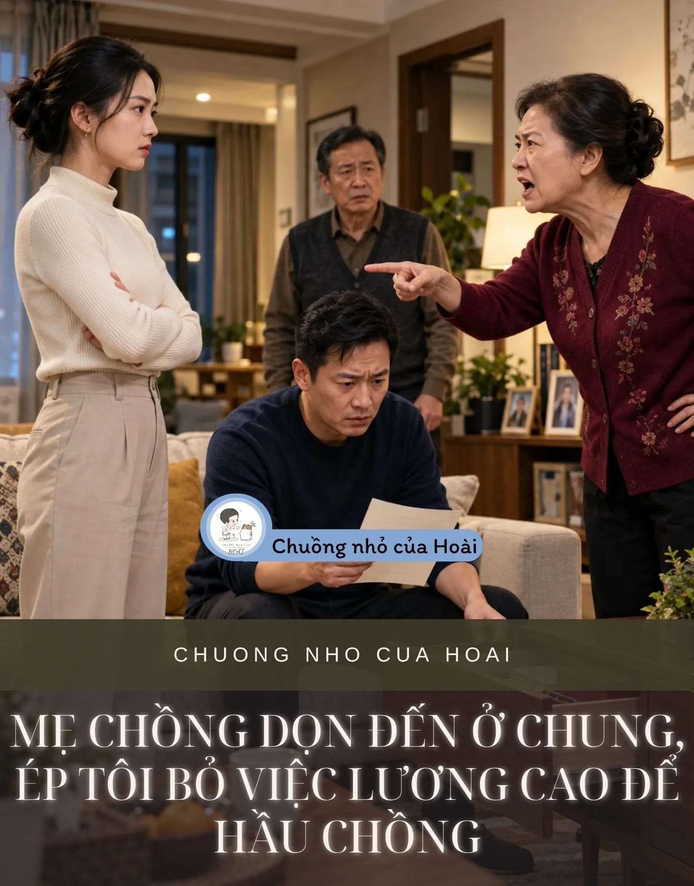 Ảnh bìa MẸ CHỒNG DỌN ĐẾN Ở CHUNG, ÉP TÔI BỎ VIỆC LƯƠNG CAO ĐỂ HẦU CHỒNG