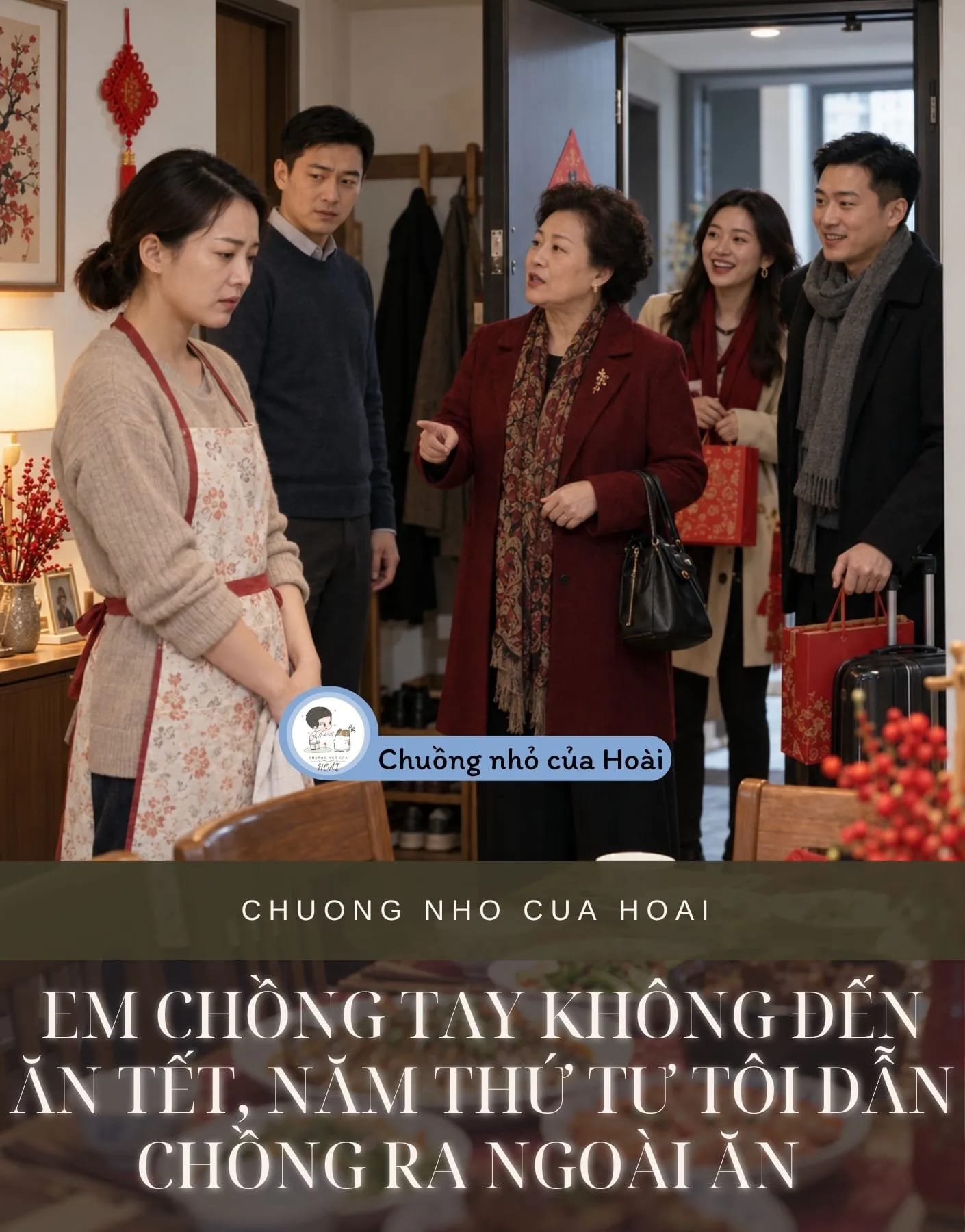 Ảnh bìa EM CHỒNG TAY KHÔNG ĐẾN ĂN TẾT, NĂM THỨ TƯ TÔI DẪN CHỒNG RA NGOÀI ĂN