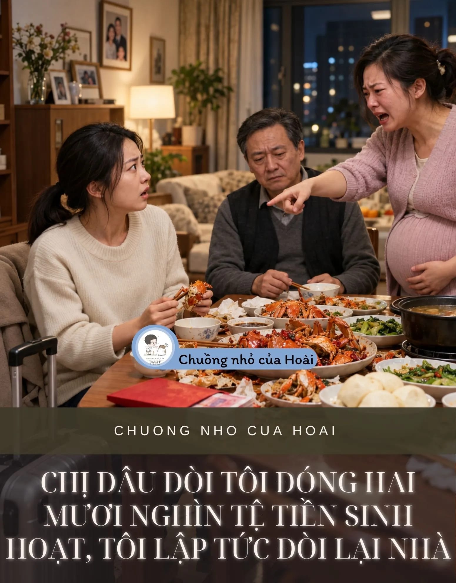 Ảnh bìa CHỊ DÂU ĐÒI TÔI ĐÓNG HAI MƯƠI NGHÌN TỆ TIỀN SINH HOẠT, TÔI LẬP TỨC ĐÒI LẠI NHÀ
