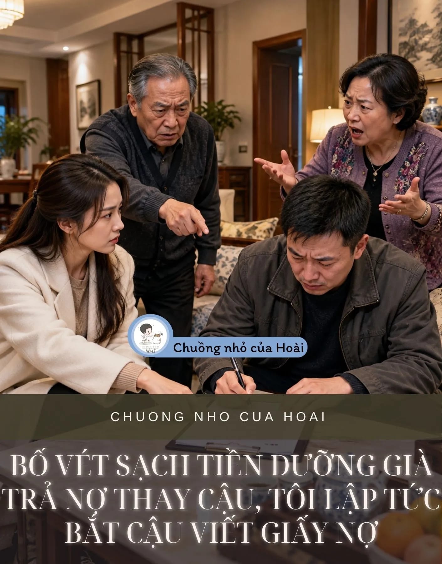 Ảnh bìa BỐ VÉT SẠCH TIỀN DƯỠNG GIÀ TRẢ NỢ THAY CẬU, TÔI LẬP TỨC BẮT VIẾT GIẤY NỢ