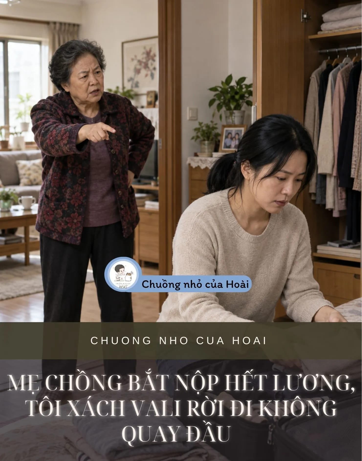 Ảnh bìa MẸ CHỒNG BẮT NỘP HẾT LƯƠNG, TÔI XÁCH VALI RỜI ĐI KHÔNG QUAY ĐẦU
