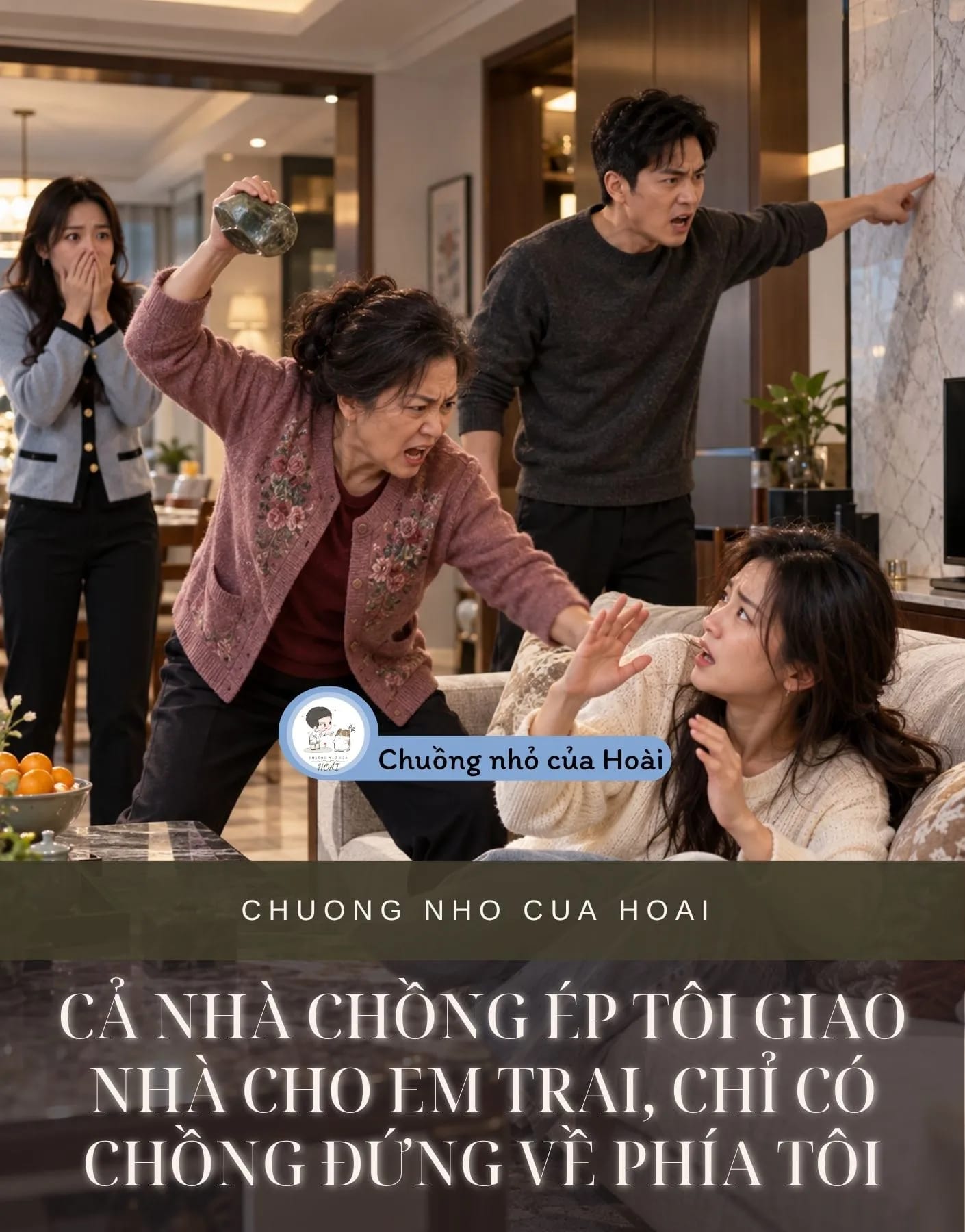 Ảnh bìa CẢ NHÀ CHỒNG ÉP TÔI GIAO NHÀ CHO EM TRAI, CHỈ CÓ CHỒNG ĐỨNG VỀ PHÍA TÔI